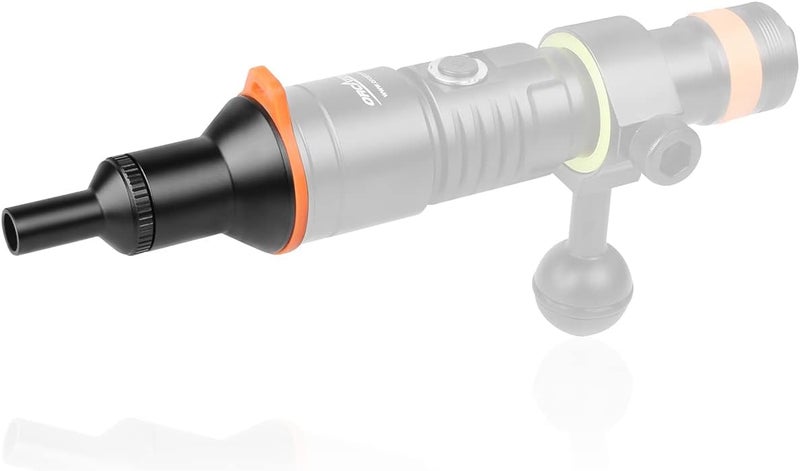 ORCATORCH D530V Aluminum Alloy Diving Video Light Snoot Underwater Dive Torch Snoot for Macro Photography and Videography Photography - Image 2